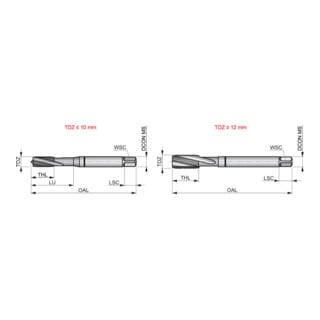 Dormer Maschinen-Gewindebohrer HSSE-PM M6 TiAlN Schwarzring