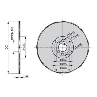 Dormer Met.kreissägeblatt HSS 315mm 2,5mm 240 Zähne vaporisiert