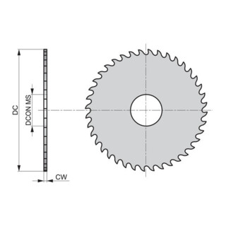 Dormer Metallsägeblatt HSS 15° DIN1838 grob 125 x 1mm blank