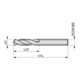 DORMER PRAMET Foret court NAS907 G 2,5xP 135° HSS vap Precision