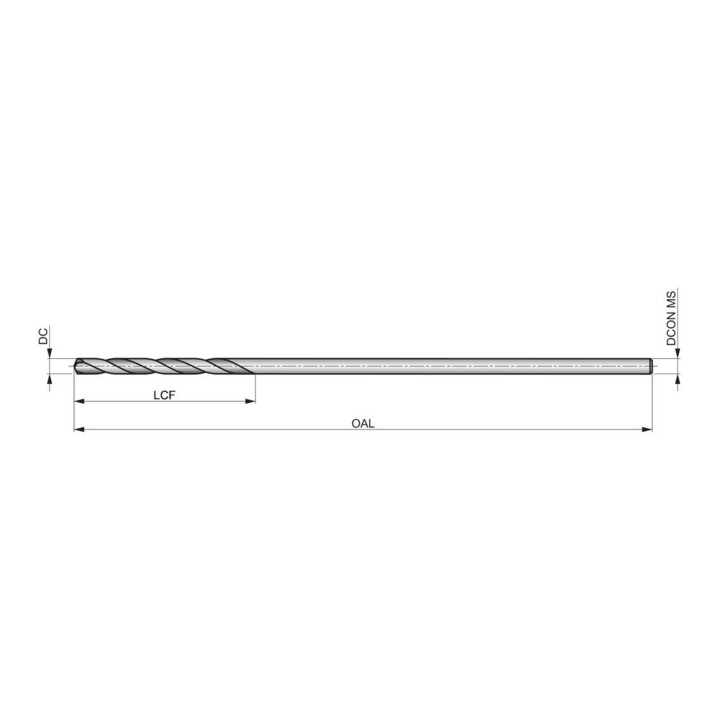 Dormer Pramet Foret hélicoïdal AERO 7/16" longueur 12" vap. NAS907 PRECISION
