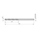 Dormer Pramet Foret hélicoïdal HSS AERO N52 6" vap. NAS907 Precision