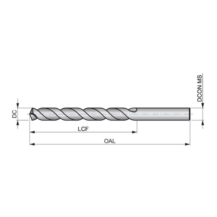 DORMER PRAMET Foret hélicoïdal HSS-E DIN338 1,65 mm 135° revêtement bronze