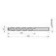 Dormer Pramet Foret hélicoïdal HSS-E DIN338 6,6 mm 135° Bronze Precision NAS907