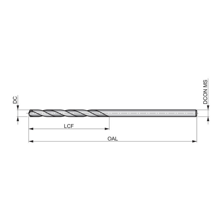 Dormer Pramet HSS spiraalboor AERO N29 6" vap. NAS907 PRECISION