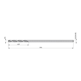 DORMER PRAMET HSS Spiralbohrer AERO 1/2" Länge 12" vap. NAS907 PRECISION