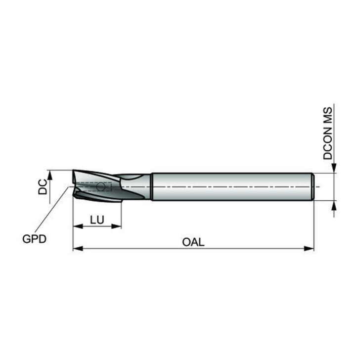 Dormer Senkbohrkörper 180G 13/32" Rechts Blank PMKN