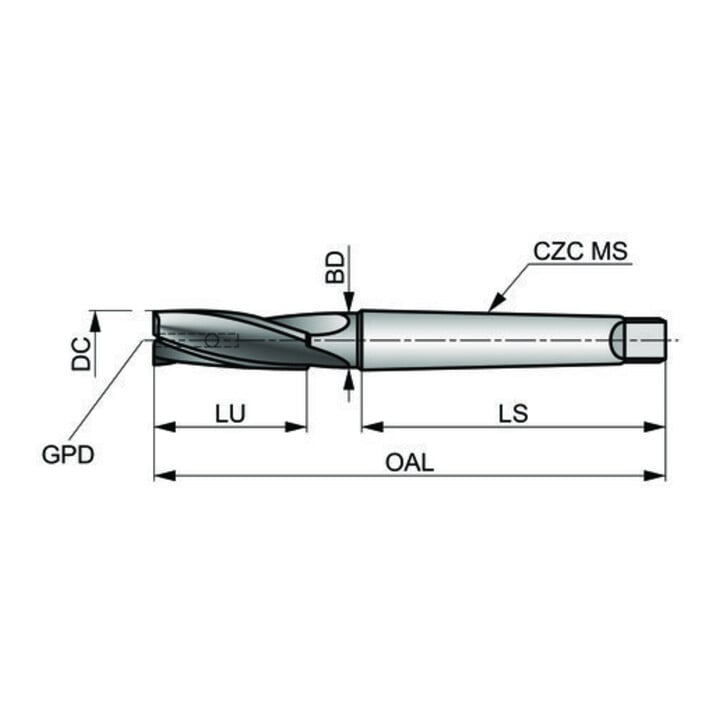 Dormer Senkbohrkörper 180G 15/16" Rechts Blank PMKN