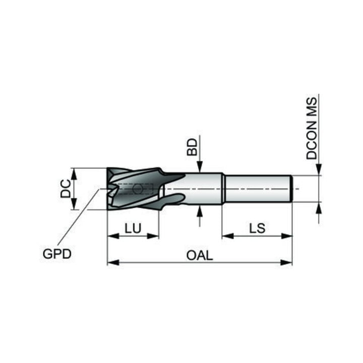 Dormer Senkbohrkörper HSS 180G 3/4" kurz