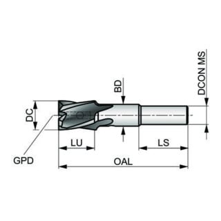 Dormer Senkbohrkörper HSS Kurz 180G 15/32"