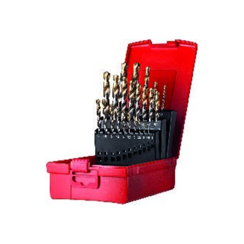 Dormer Set de forets hélicoïdaux 1-10mm x0,1 A002 en boîte 118G type N 4xD 91 pcs pointe étamée A095209
