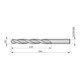 Dormer Spiralbohrer DIN338 13,9mm HSS vap. 118° Stahl