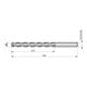 Dormer Spiralbohrer HSS-E PFX 1.25mm 130° Lang Blank PMS