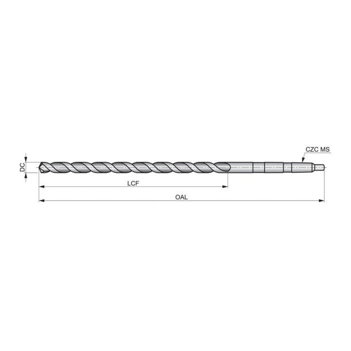Dormer Spiralbohrer HSS MK DIN1870(2) 26mm 130° extra lang vaporisiert Stahl