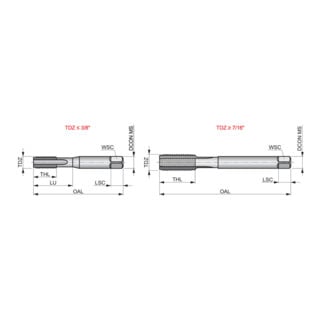 Dormer Taraud à main HSS UNC ISO529 6-32" 1,5xD brut