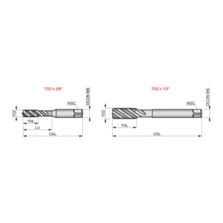 Dormer Taraud BSF 1/4" HSS M ISO529 C 2xD vap PMN