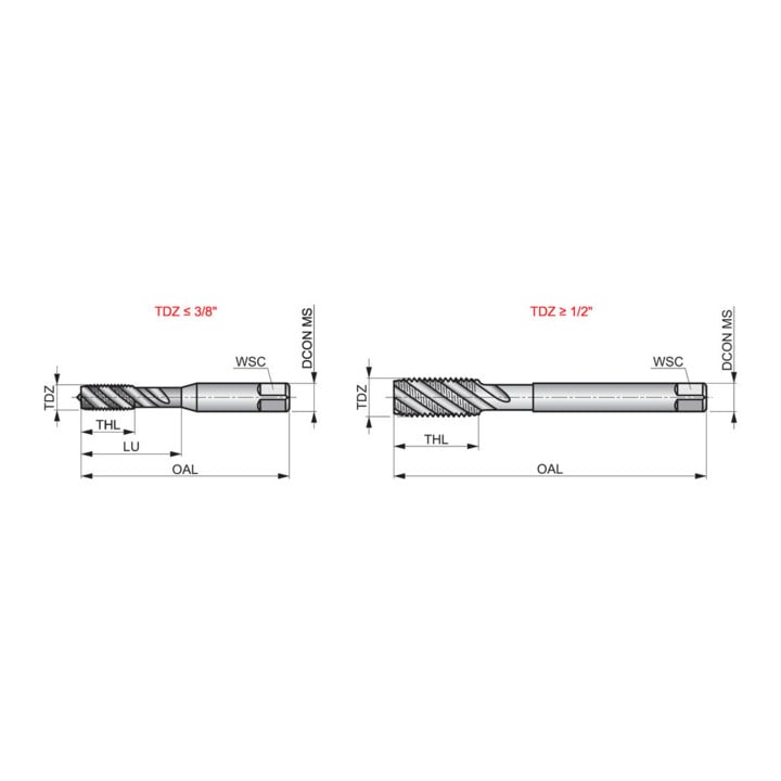 Dormer Taraud BSF ISO529 3/8" HSS 2xP C Form