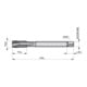 Dormer Taraud HSSE-PM M16 3xD TiN DIN376