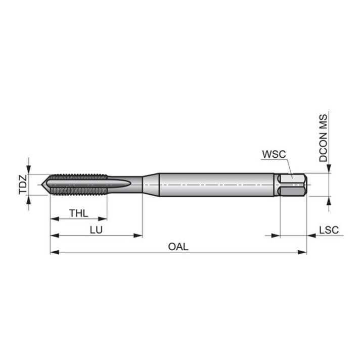 Dormer Taraud HSSE-PM UNC DIN371 1,5xD UNC6-32 brut