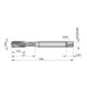 Dormer Taraud M10 DIN 371 HSSE-PM brut 1,5xD C Forme