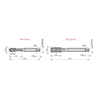 Dormer Taraud M10 x 1,0 HSSE-PM vaporisé 2,5xP