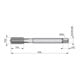 Dormer Taraud M18 DIN 376 HSSE-PM 1,5xD brut 6H