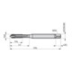 Dormer Taraud M3 HSSE-PM TiN DIN 371 forme B 3xD 6H