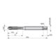 Dormer Taraud M6 1,00 mm 6H HSSE-PM TiN 3xD DIN371