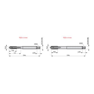 Dormer Taraud M8 ISO2283 HSSE-PM brut 2xD