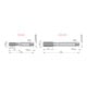 Dormer Taraud manuel HSS UNC ISO529 2B 1,5xD 2" brut