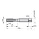 Dormer Taraud manuel M6 ISO529 1,5xD TiN HSS 6H