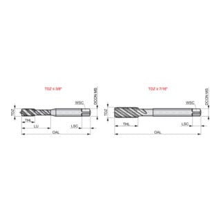 Dormer Taraud UNF 1" HSSE-PM 2,5xP vaporisé ISO529 2B C