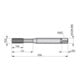Dormer Taraudeuse HSS-E M6 DIN 2174 3xD TiN 6GX PMN
