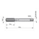 Dormer Tarauds HSS 2 pièces G1.1/4" DIN5157 1,5xD brut