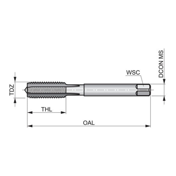 Dormer Tarauds HSS 2 pièces M18 x 1,0 6H DIN2181 Brut 1,5xD