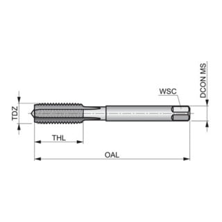 Dormer Tarauds HSS 3 pièces BSW DIN351 1,5xP G3/4" brut PN