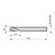 Dormer VHM Anbohrer 150G 6mm Blank 1xD PMKNSH