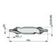 Dormer Zentrierbohrer DIN332 1.5 x 5.0mm 60° HSS blank