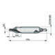 Dormer Zentrierbohrer DIN333A 3.15 x 8.0mm 60° HSS blank
