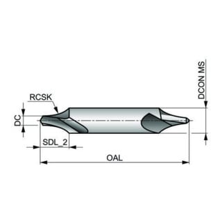 Dormer Zentrierbohrer DIN333R 1.25 x 3.15mm 60° Blank PK