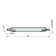Dormer Zentrierbohrer HSS-E Lang 1.5 x 5.0mm 60° Blank