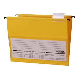 Eichner Chemise suspendue PVC Platin Line ouverte sur le côté