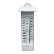 Dostmann Thermometer Min./Max. mit Drucktaste Kunststoff-Gehäuse weiss H232xB80xT32mm