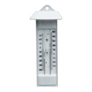 Dostmann Thermometer Min./Max. mit Drucktaste Kunststoff-Gehäuse weiss H232xB80xT32mm