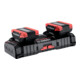Double chargeur rapide universel ASC 145 DUO, 12-36 V, « AIR COOLED », EU (627495000)