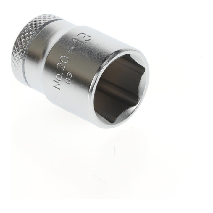 Douille 20 1/4 po. 6 pans ouv. de clé 13 mm L. 25 mm GEDORE