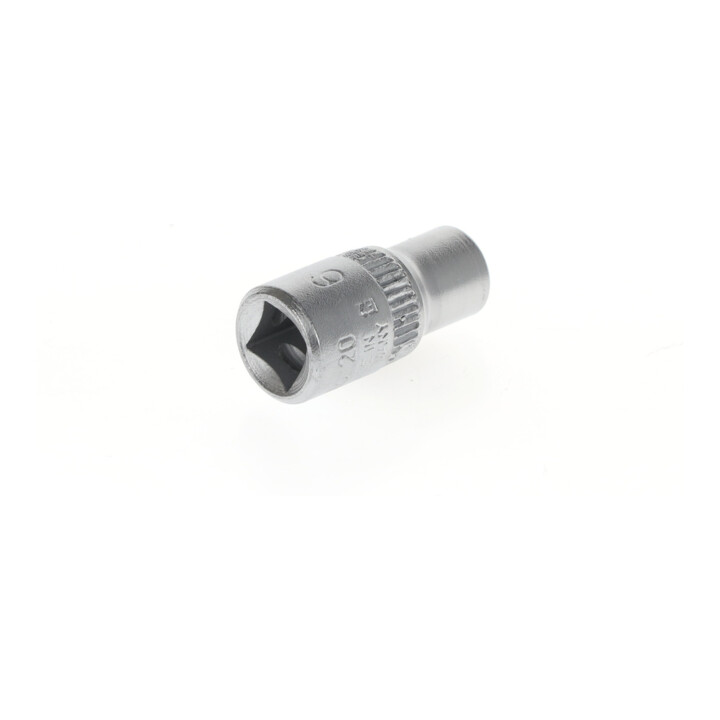 Douille 20 1/4 po. 6 pans ouv. de clé 6 mm L. 25 mm GEDORE