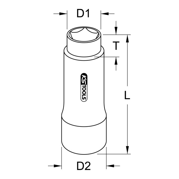 Douille 5 pans pour étriers de frein, 14mm