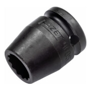 Hazet Impact, douille de tournevis mécanique (double hexagone) 900SZ-18 creux carré 12,5 mm (1/2 in.) profil de traction extérieur double hexagone 18