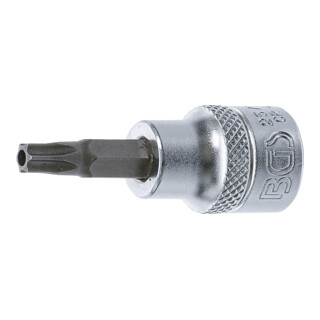 BGS insert drive inner square 10 mm (3/8") T-profile (pour TX) avec trou